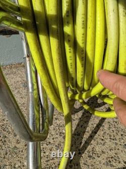 Metal Hose Reel Hi-Vis Water Fed Pole Delivery Hose Ball Valve WFP 100m RRP £195