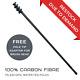 New 100% Carbon Fibre Water Fed Pole (16ft) Free Tip Adaptor For Brush Head