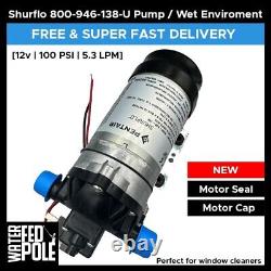NEW SHURFLO 100PSI PUMP 5.2LPM FOR WATER FED POLE SYSTEMS Wet Environments
