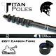 New Water Genie Titan Carbon Fibre Waterfed Pole 22-60ft Window Cleaning Wfp