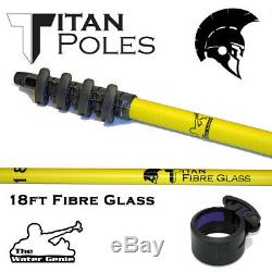 NEW Water Genie TITAN Fibre Glass Waterfed Pole 18-40ft window cleaning WFP