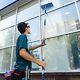 New 3m 9ft Aluminium Telescopic Water Fed Window Car Van Wash Brush Squeegee New