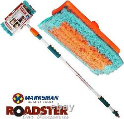 New 3m 9ft Aluminium Telescopic Water Fed Window Car Van Wash Brush Squeegee New