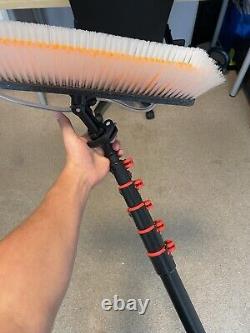 PHANTOM FACELIFT CARBON WATER-FED POLE 25ft & Hose & Rinse Bar Brush