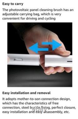 Photovoltaic Panel/Window Cleaner 10M Solar Panels Extendable Water 35cm Brush