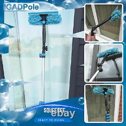 Pole 17Ft (5M) Washing Kit Water Fed Brush, Cobweb Duster and 10