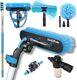 Pole 17ft(5m) Washing Kit Water-fed Brush, Cobweb Duster And 10(25cm) Squeegee