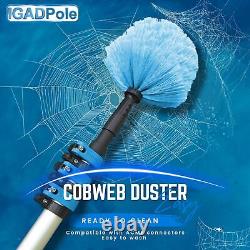 Pole 24ft(7m) Washing Kit Water-fed Brush, Cobweb Duster and 10(25cm)