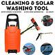 Portable 19.68ft Water Fed Cleaning Pole+30l Tank Solar Window Cleaning Tool