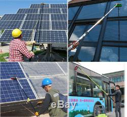 Portable 19.68ft Water Fed Cleaning Pole+30L Tank Solar Window Cleaning Tool