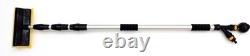 Professional 13FT Telescopic Window Cleaner Built-In Squeegee & Soap Feature