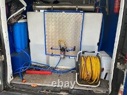Pure water window cleaning system for van