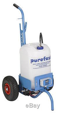 Purefast ECO25 pure water window cleaning trolley with battery charger