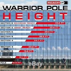 Reach-iT Warrior Power Pack 45ft Carbon Fibre Water Fed Window Cleaning Pole Kit