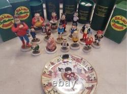 Robert Harrop Beano & Dandy collection figurines and 50 anniversary plate