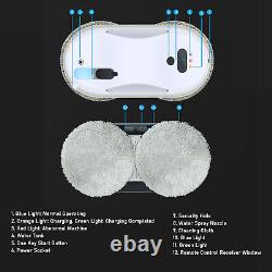 Robotic Window Cleaner Full Automatic Water Spray Window Cleaning Robot EU Plug