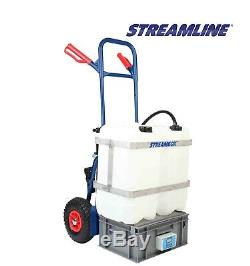 STREAMLINE 50-ltr Trolley Kit for Pure Water Window Cleaning, 25-ft pole & brush