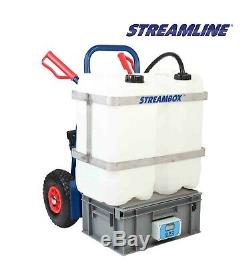 STREAMLINE 50-ltr Trolley Kit for Pure Water Window Cleaning, 25-ft pole & brush