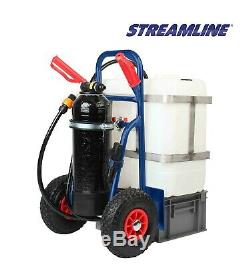 STREAMLINE 50-ltr Trolley Kit for Pure Water Window Cleaning, 25-ft pole & brush