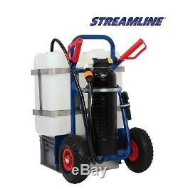 STREAMLINE 50-ltr Trolley Kit for Pure Water Window Cleaning, 25-ft pole & brush