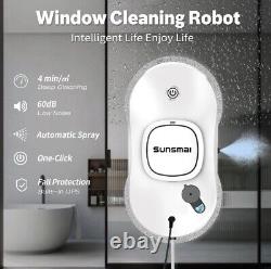SUNSMAI Smart Window Cleaning Robot Window Cleaner with Auto Water Spray SWLR0001