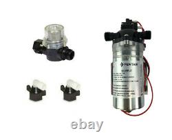 Shurflo 100PSI Pump Male Port with Strainer and Connectors Set