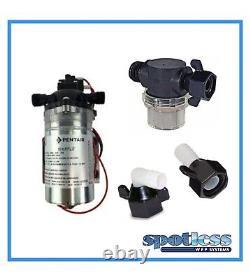 Shurflo 100 PSI Pump Male Port with Strainer and ElbowithStraight Connectors Set