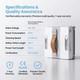 Smart Window Cleaning Robot 3500pa Dual Water Spray Anti-fall For Glass & Window