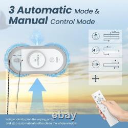 Smart Window Cleaning Robot Dual Water Spray & Voice Assistant
