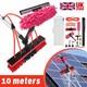 Solar Panel Cleaning Brush 10m Adjustable Water Fed Pole Outdoor Window Washing