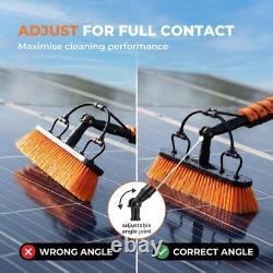 Solar Panel Cleaning Brush 20 Ft Extension Pole Water Fed Pole