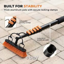Solar Panel Cleaning Brush 20 Ft Extension Pole Water Fed Pole