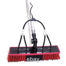 Solar Panel Cleaning Brush Water Fed Pole 20 Ft Aluminum Pole Window Cleaner