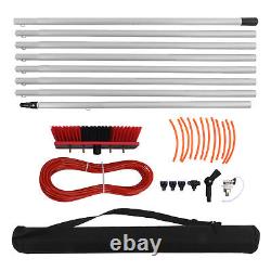 Solar Panel Cleaning Brush Water Fed Pole Window Cleaning Telescopic Pole 8m