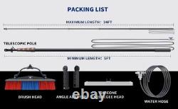 Solar Panel Cleaning Brush and Pole Window Cleaning Brush & Water Fed Pole Kit