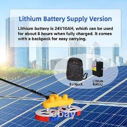 Solar Panel Cleaning Brush, window Wash Equipment Brush, with Water Fed Pole Kit
