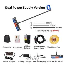 Solar Panel Cleaning Kit Automatic Rotary Cleaning Brush Roof Water Brush