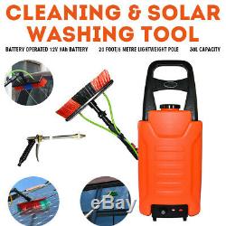 Solar Window Cleaning Brushes 30L Water Tank 6M Water Fed Pole Household Tools
