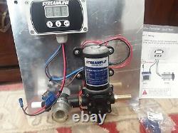 Streamline pump controller and 100psi window cleaning water pump