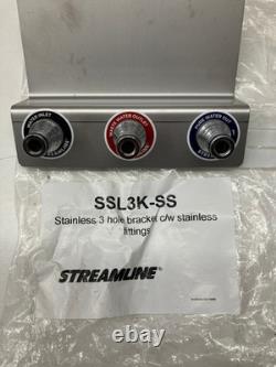 Streamline stainless steel 3 port under bracket for pure water window cleaning
