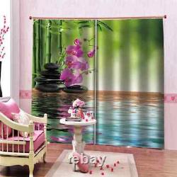 Swimming pool with clean water Printing 3D Blockout Curtains Fabric Window