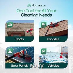 Telescopic Brush 4.6m Extendable Water-Fed Cleaning Pole with Adjustable An