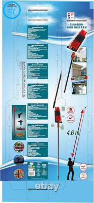 Telescopic Cleaning Brush, Telescopic Hydrocleaner, up to 4.6 Mt, Water Powered