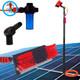 Telescopic Cleaning Brush, Water Powered, Soap Dispenser, Cleaning Solar Panels