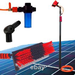 Telescopic Water Brush with Soap Dispenser for Solar Panels Cars Windows