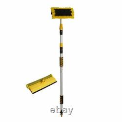 Telescopic Water Fed Window Cleaning Kit 3M Pole Squeegee Brush Equipment Sponge