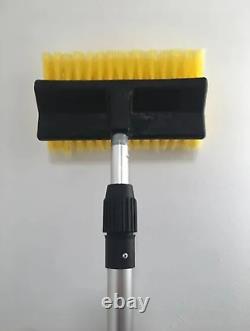 Telescopic Water Fed Window Cleaning Pole, Gutter Scraper, & Soap Dispenser