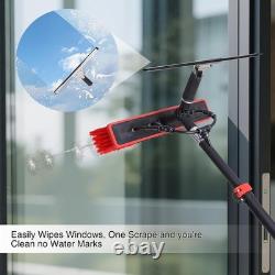 Telescopic Water-Powered Cleaning Pole Brush Kit, Window Cleaner 5.8m Adjustable