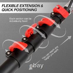 Telescopic Water-Powered Cleaning Pole Brush Kit, Window Cleaner 5.8m Adjustable
