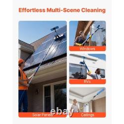 Uimoso Solar Panel Cleaning Kit with Water-Fed Pole, Brush, and Soap Dispenser